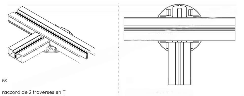 Eterno Ivica Kopf NM mit Kreuz-Aufsatz für Alu Traversen