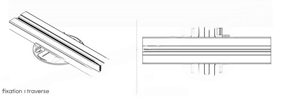 Eterno Ivica Kopf NM mit Kreuz-Aufsatz für Alu Traversen
